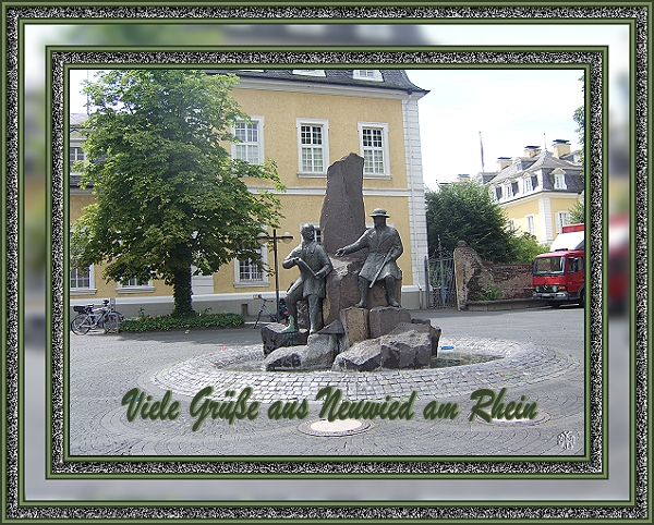 vor dem Schlo�theater in Neuwied am Rhein
